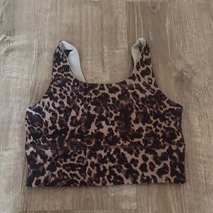 Leopard Print Sports Bra